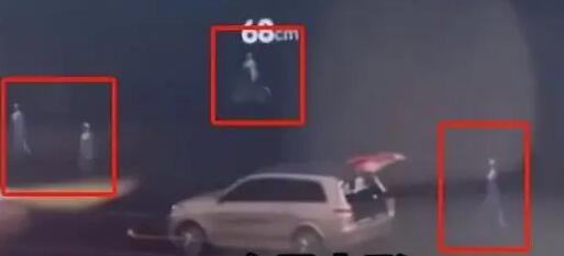 汽車雷達在無人陵園內(nèi)顯示全是人影