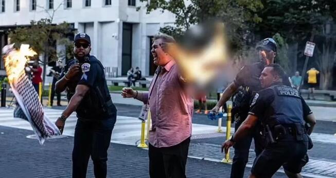 美國(guó)一男子在白宮附近自焚